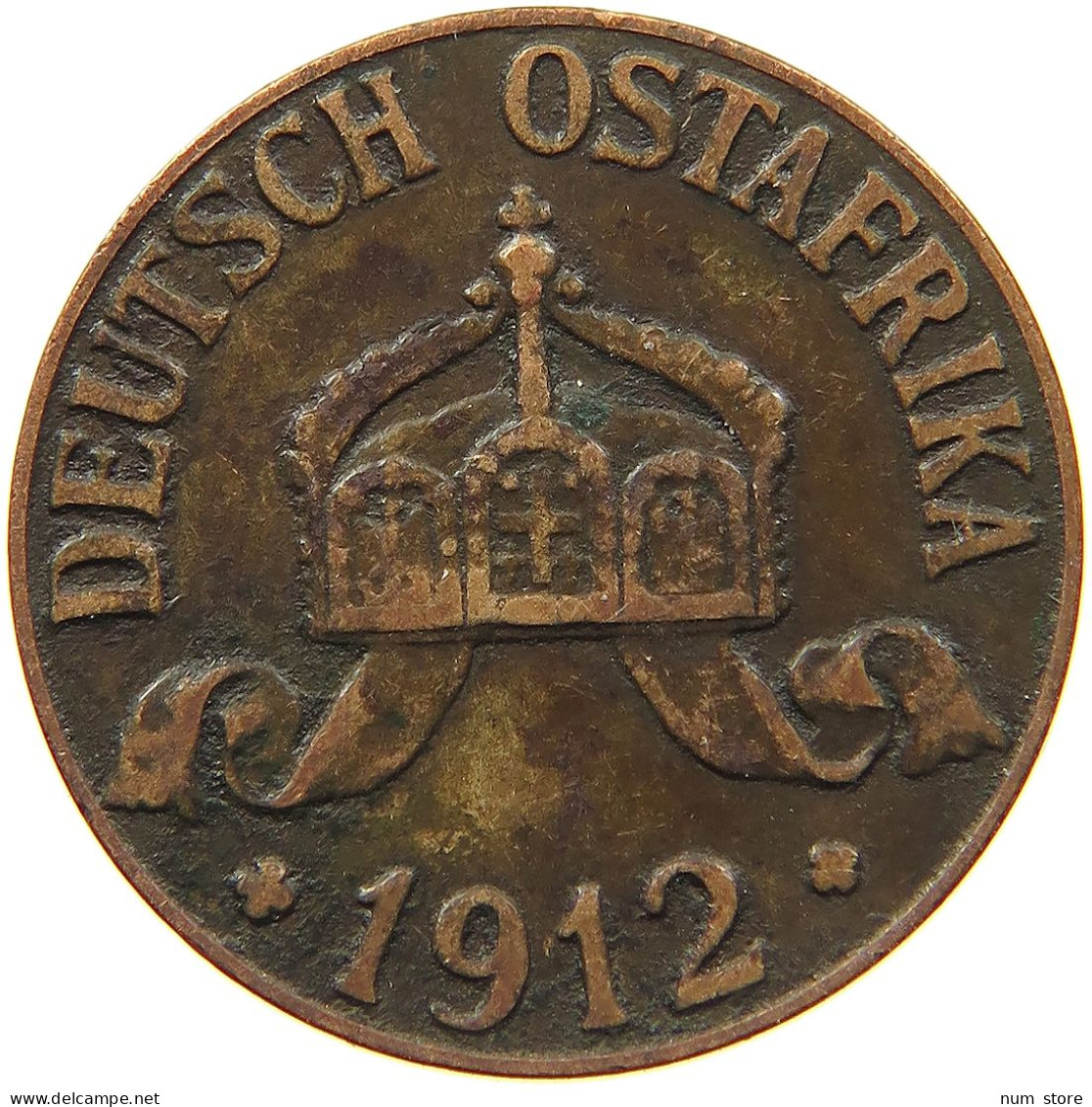 DEUTSCH OSTAFRIKA HELLER 1912 J  #MA 099942 - Afrique Orientale Allemande