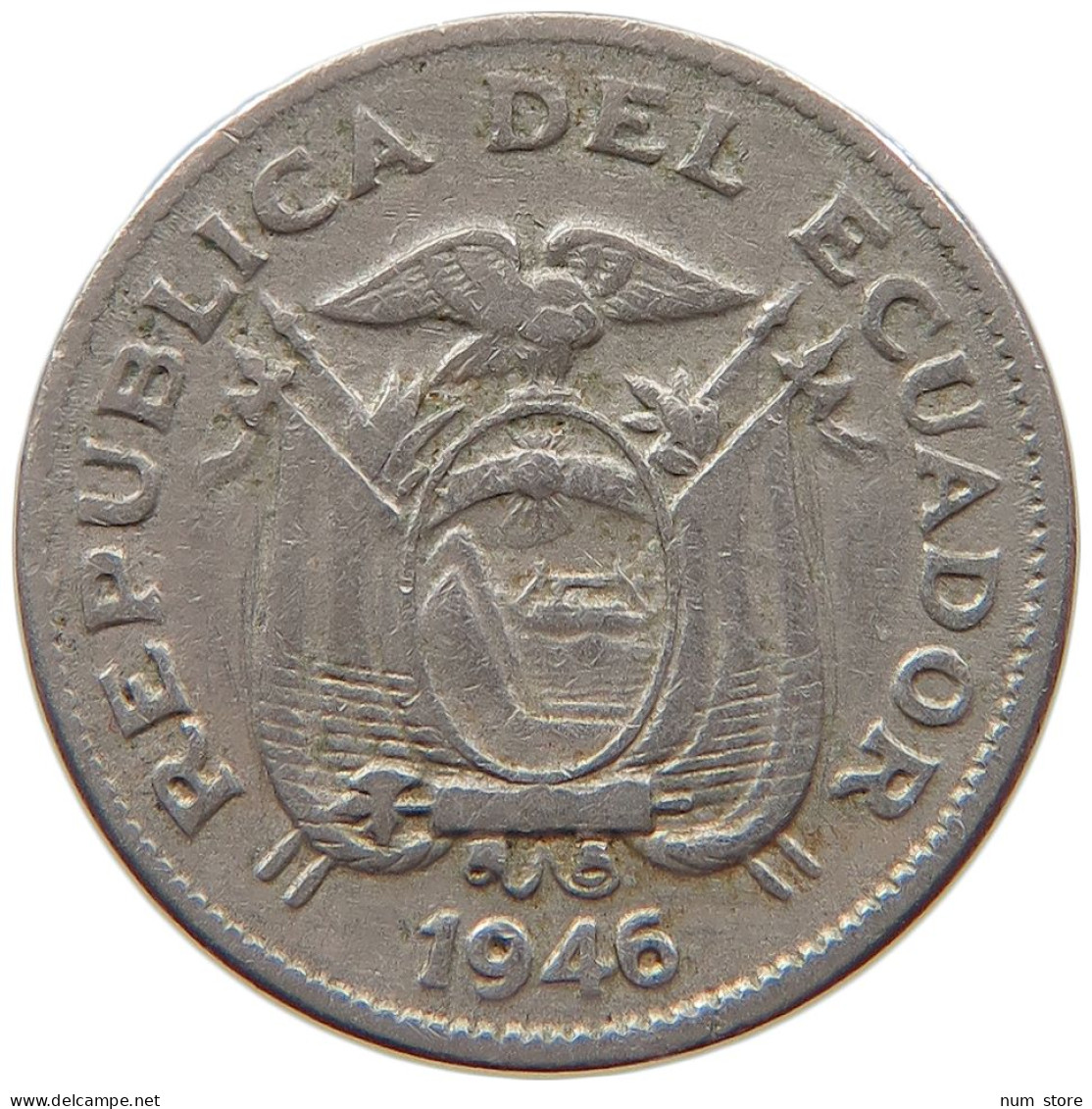 ECUADOR 5 CENTAVOS 1946  #MA 067144 - Ecuador