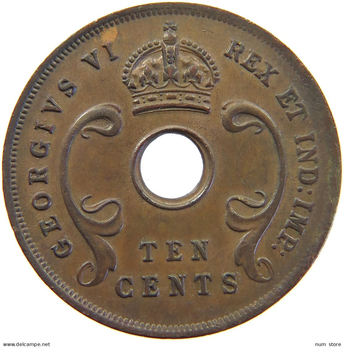 EAST AFRICA 10 CENTS 1943 GEORGE VI. (1936-1952) #MA 065511 - Britse Kolonie