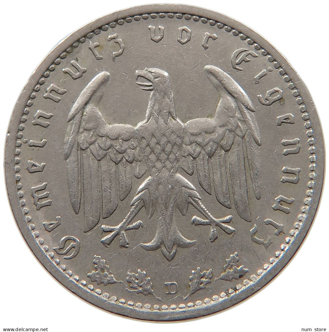 DRITTES REICH MARK 1934 D  #MA 099338 - 1 Reichsmark