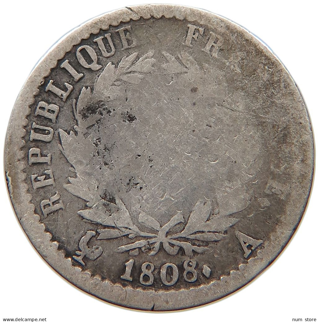 FRANCE 1/2 DEMI FRANC 1808 A NAPOLEON I. (1804-1814, 1815) #MA 068176 - 1/2 Franc