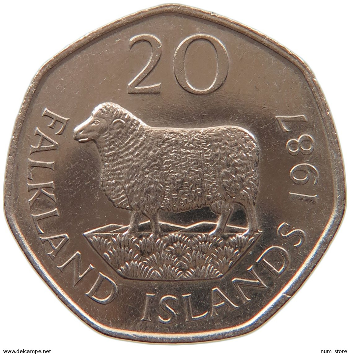 FALKLAND ISLANDS 20 PENCE 1987 ELIZABETH II. (1952-2022) #MA 066552 - Falkland Islands