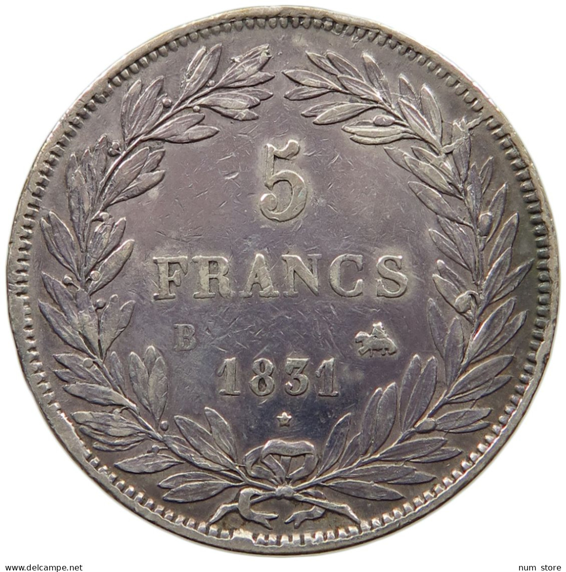 FRANCE 5 FRANCS 1831 B LOUIS PHILIPPE I. #MA 011340 - 5 Francs