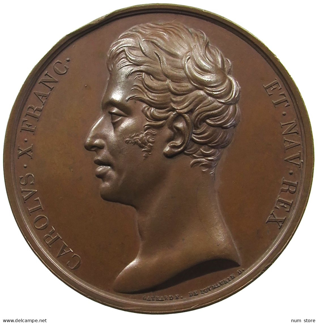 FRANCE MEDAILLE 1824 CHARLES X PAROLES DU ROI CHARLES X AU CORPS MUNICIPAL DE PARIS #MA 020352 - Autres & Non Classés