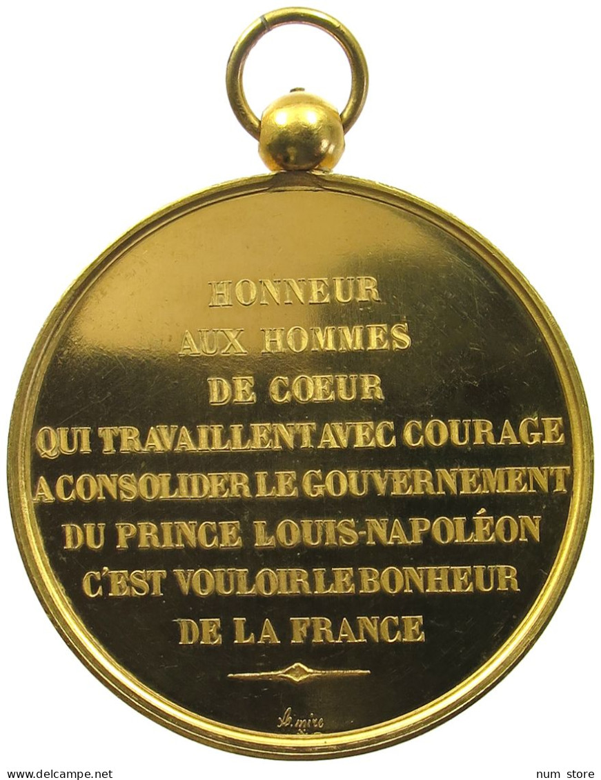 FRANCE MEDAILLE  NAPOLEON III. LE PRINCE LOUIS-NAPOLEON #MA 020340 - Autres & Non Classés