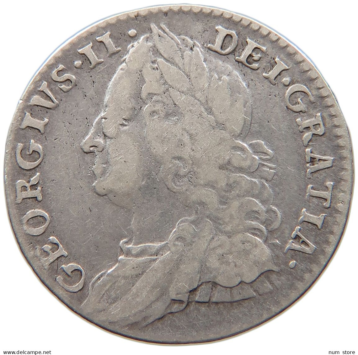 GREAT BRITAIN SHILLING 1758 GEORGE II. 1727-1760. #MA 104054 - H. 1 Shilling