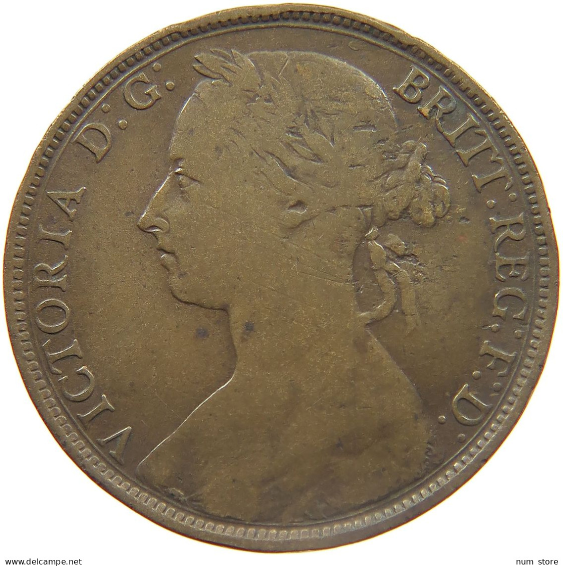GREAT BRITAIN PENNY 1893 VICTORIA 1837-1901 #MA 023280 - D. 1 Penny