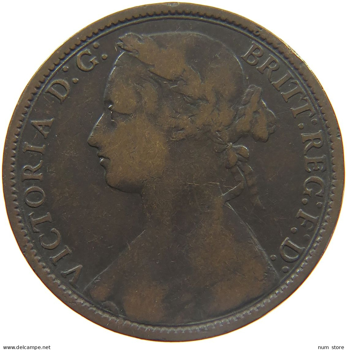 GREAT BRITAIN PENNY 1875 VICTORIA 1837-1901 #MA 023281 - D. 1 Penny