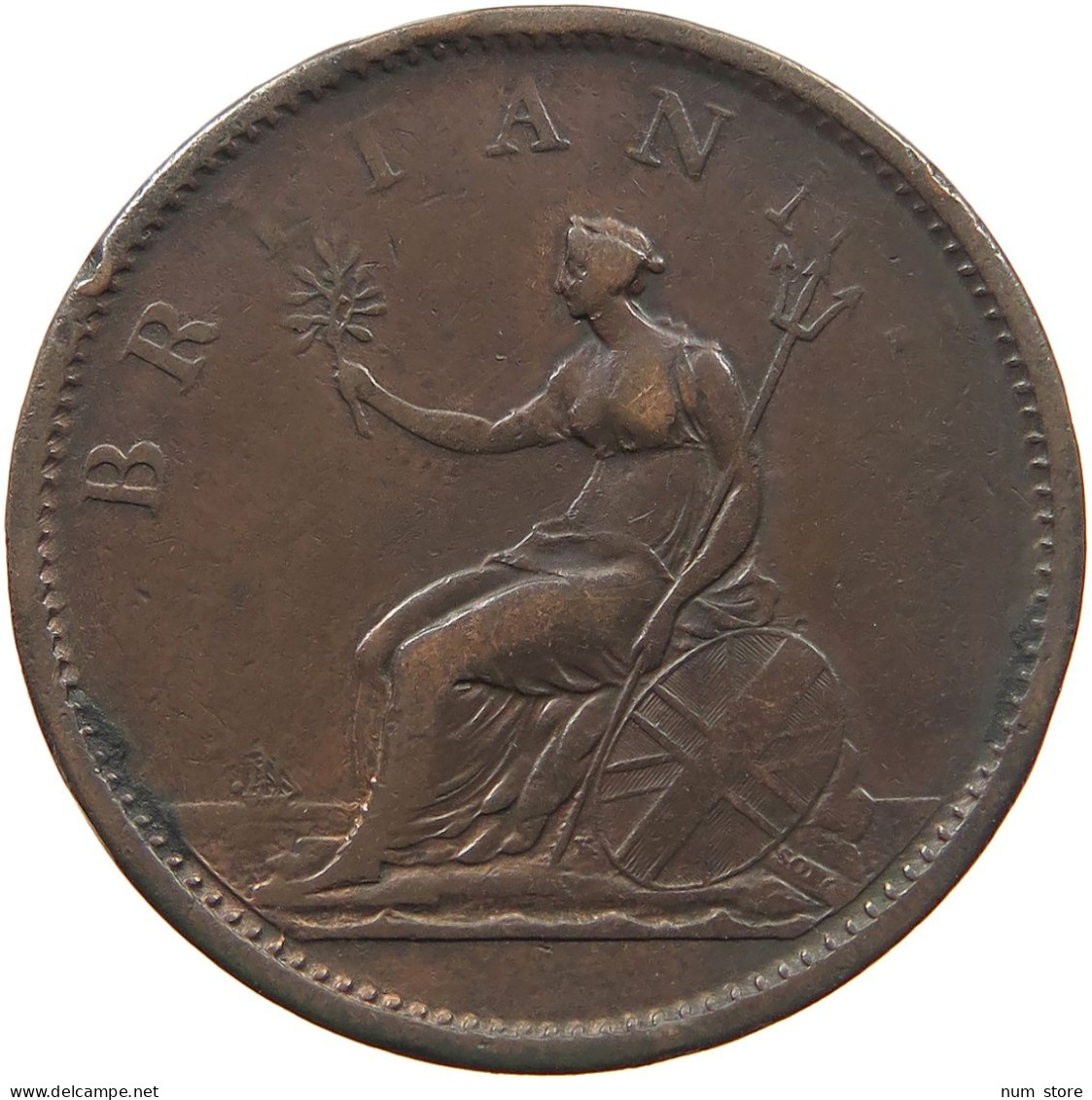 GREAT BRITAIN PENNY 1806 GEORGE III. 1760-1820 #MA 023011 - C. 1 Penny