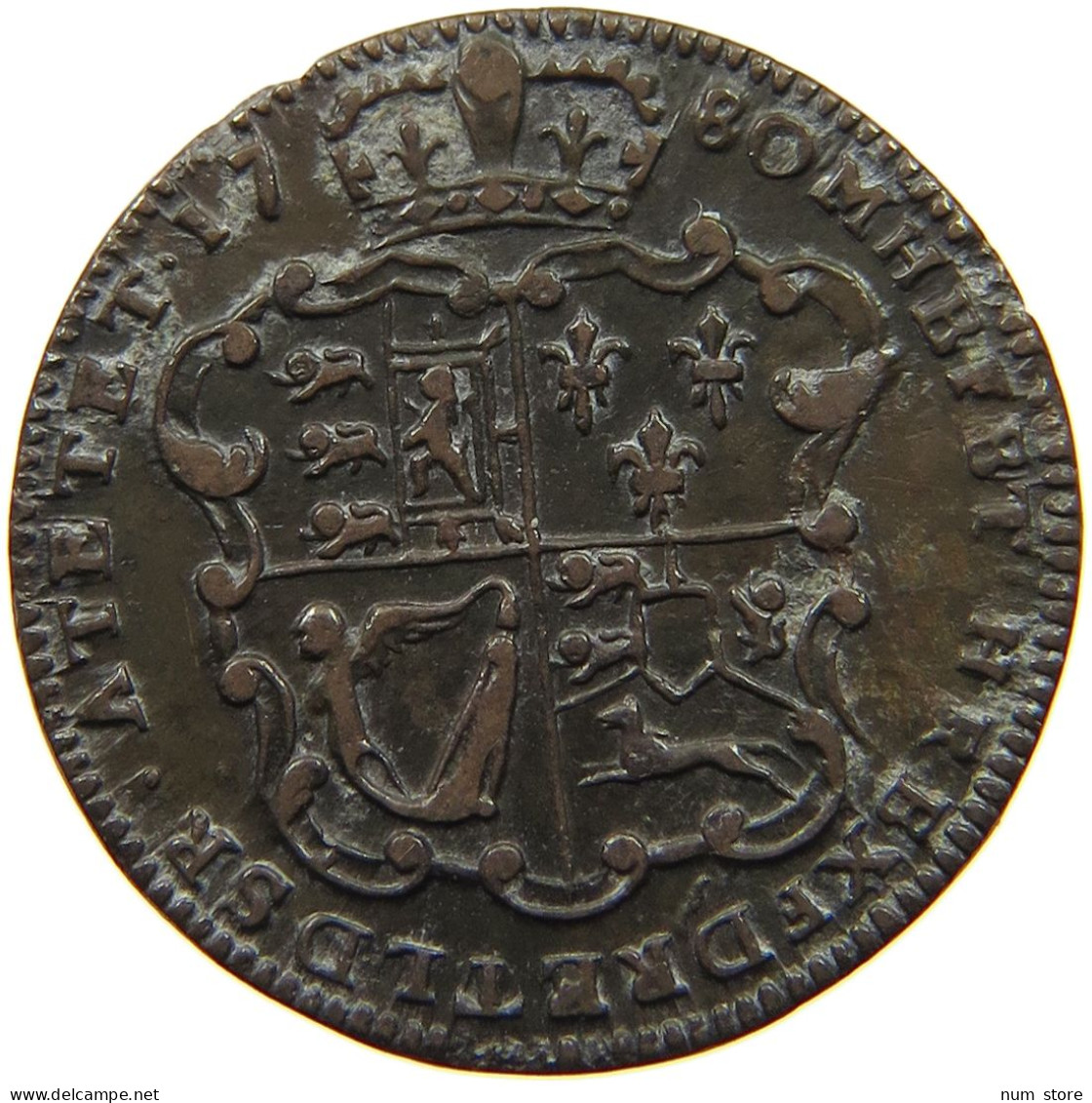 GREAT BRITAIN JETON 1780 GEORGE III. #MA 009042 - Andere & Zonder Classificatie