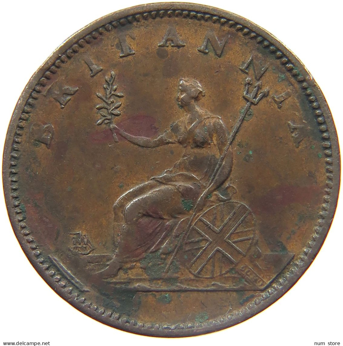 GREAT BRITAIN HALFPENNY 1806 GEORGE III. 1760-1820 #MA 023015 - I. 1/2 Crown