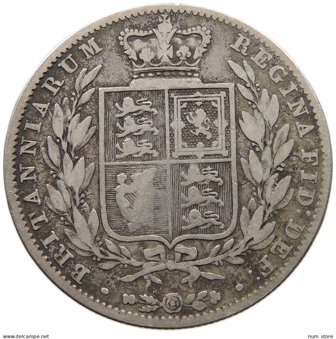 GREAT BRITAIN HALFCROWN 1842 VICTORIA 1837-1901 #MA 022933 - K. 1/2 Crown