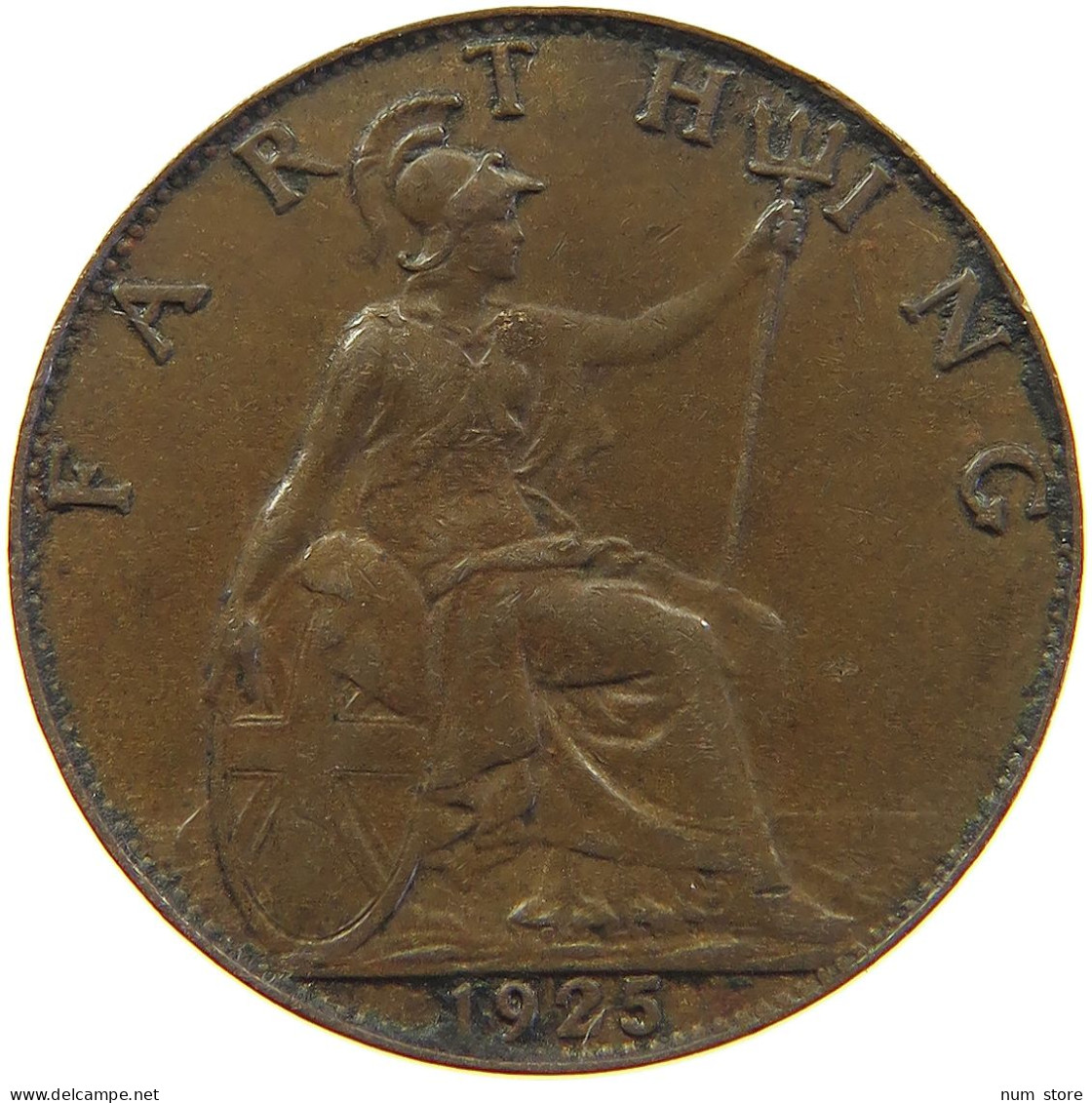 GREAT BRITAIN FARTHING 1925 GEORGE V. (1910-1936) #MA 063532 - B. 1 Farthing