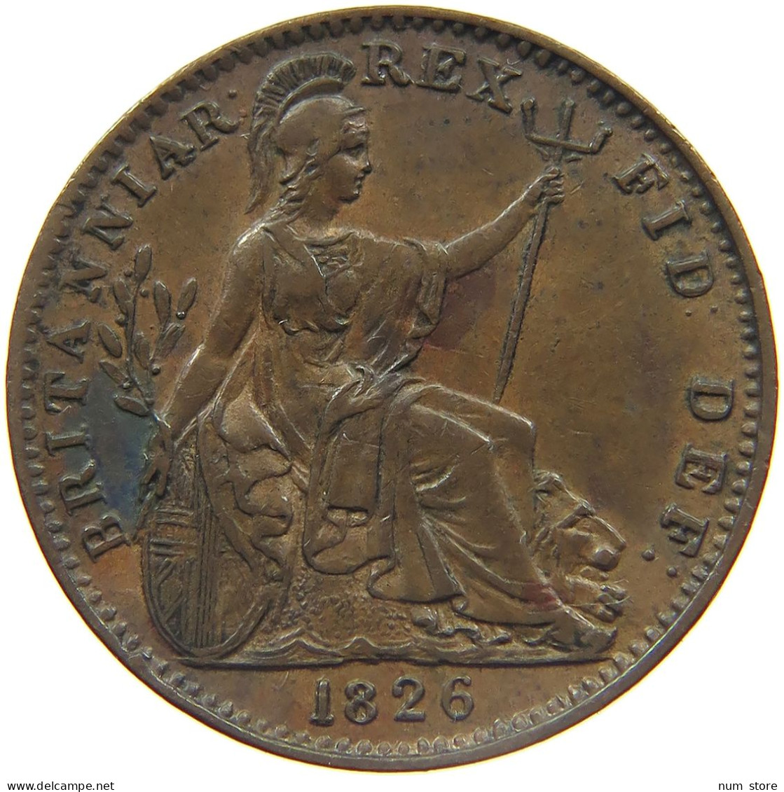 GREAT BRITAIN FARTHING 1826 GEORGE IV. (1820-1830) #MA 023002 - B. 1 Farthing