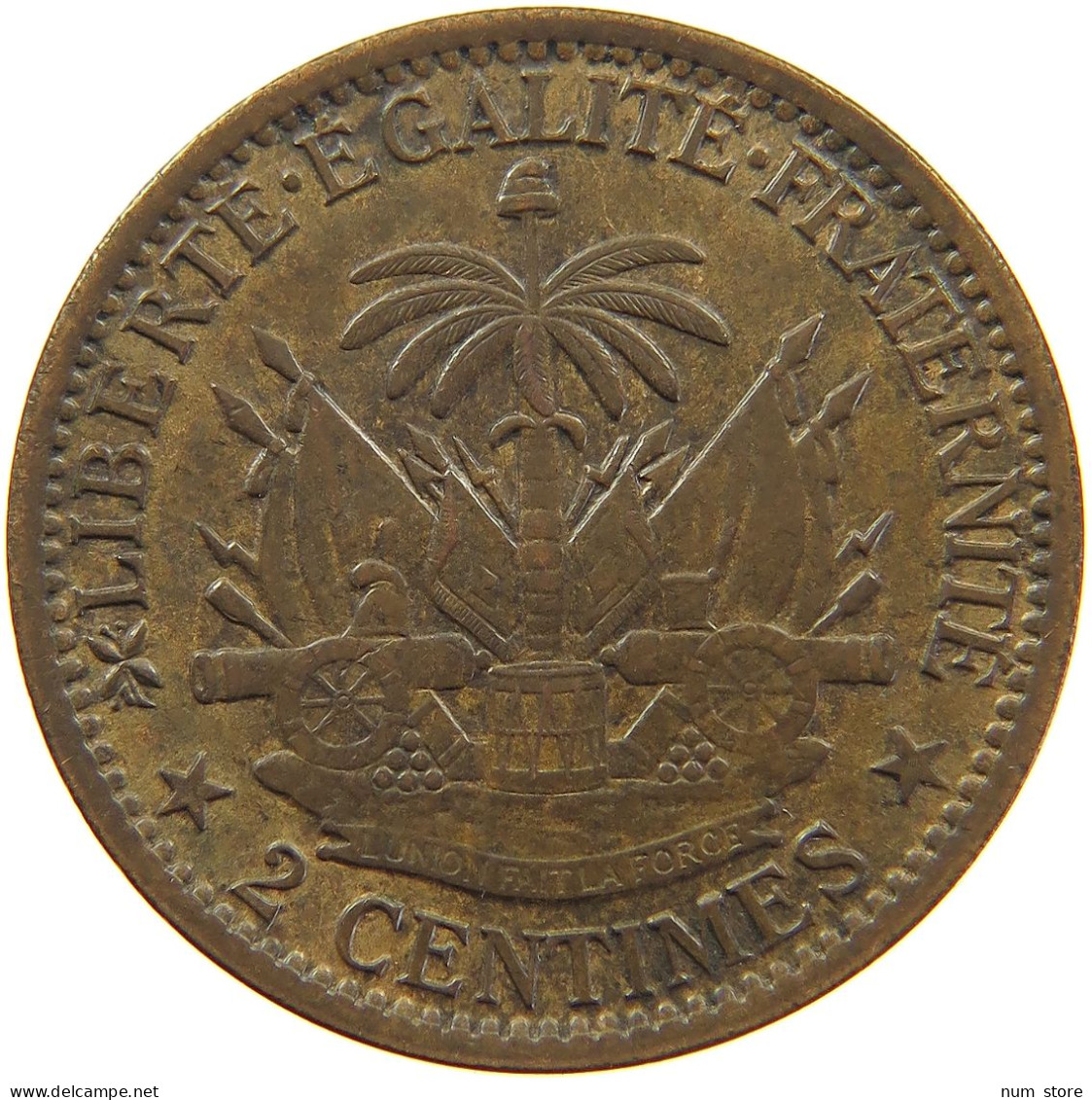 HAITI 2 CENTIMES 1884  #MA 101980 - Haïti