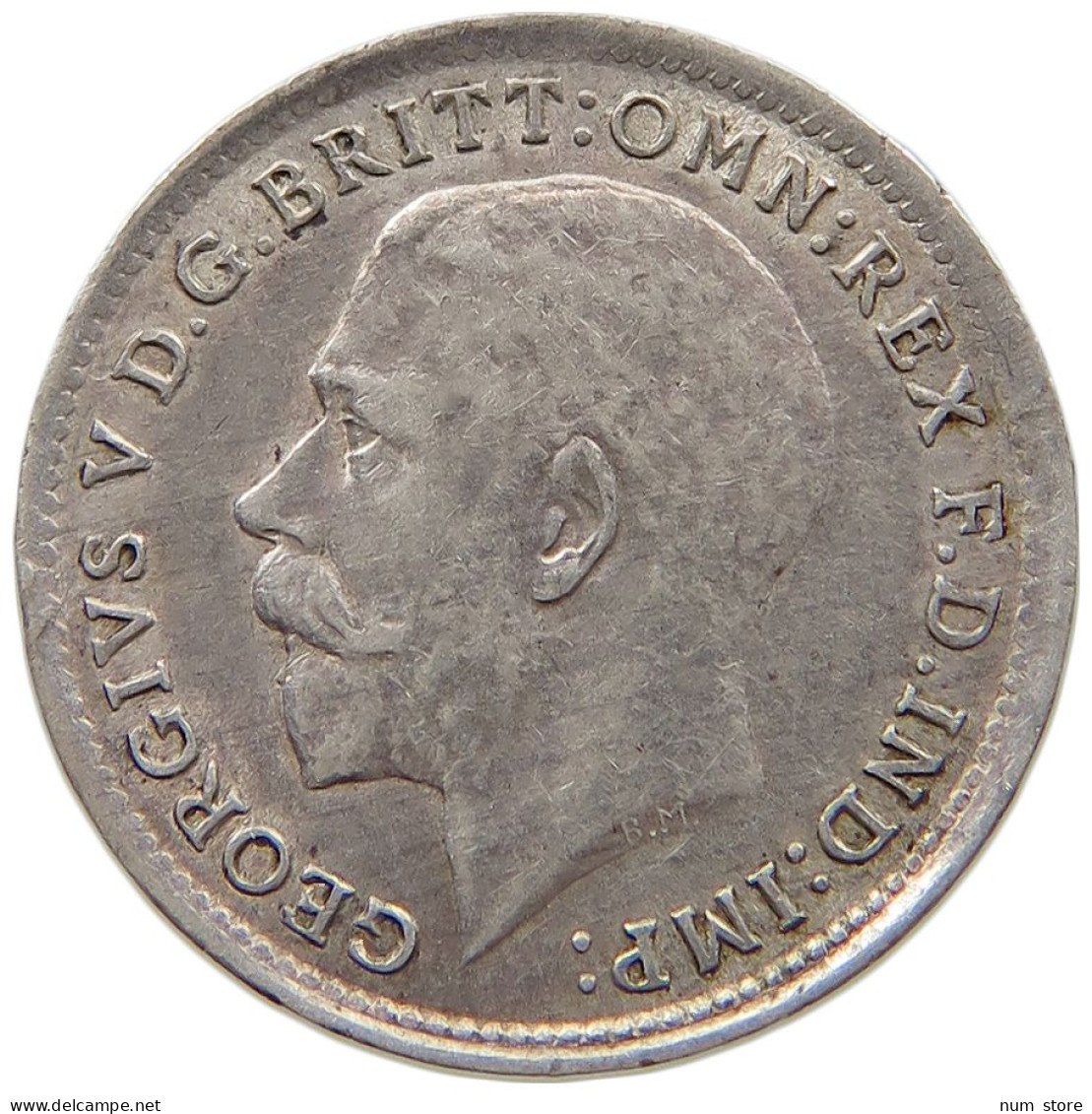 GREAT BRITAIN THREEPENCE 1917 GEORGE V. (1910-1936) #MA 021193 - F. 3 Pence