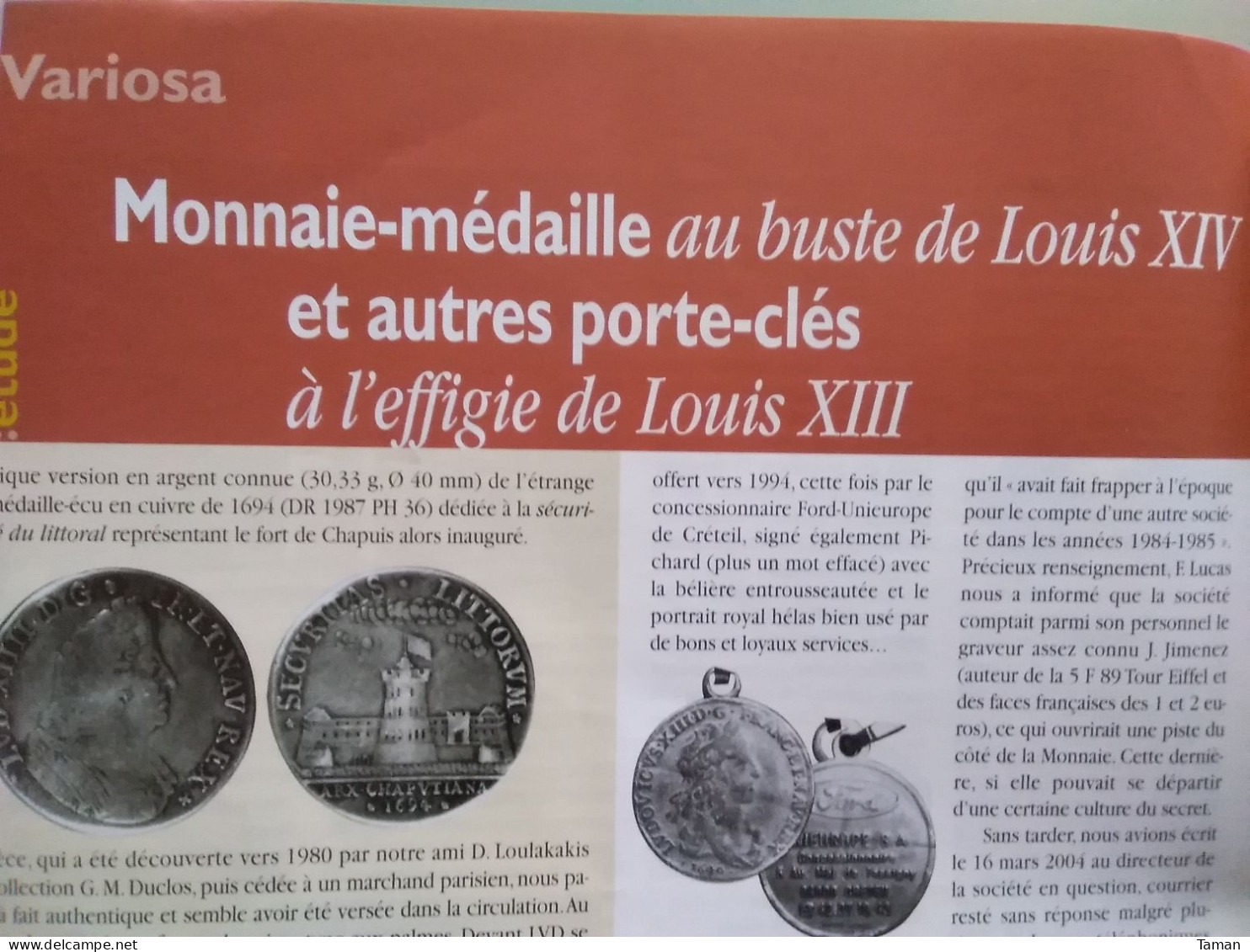 Numismatique & change - Rome - Cavaillon - Louis XIV - Second Empire - Etats de l'Afrique centrale