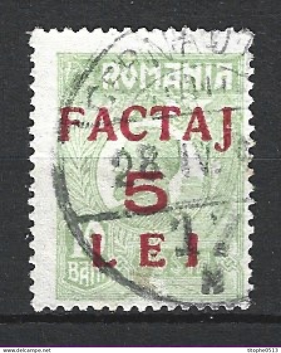 ROUMANIE. Timbre Pour Colis Postaux N°5 Oblitéré De 1928. - Paketmarken