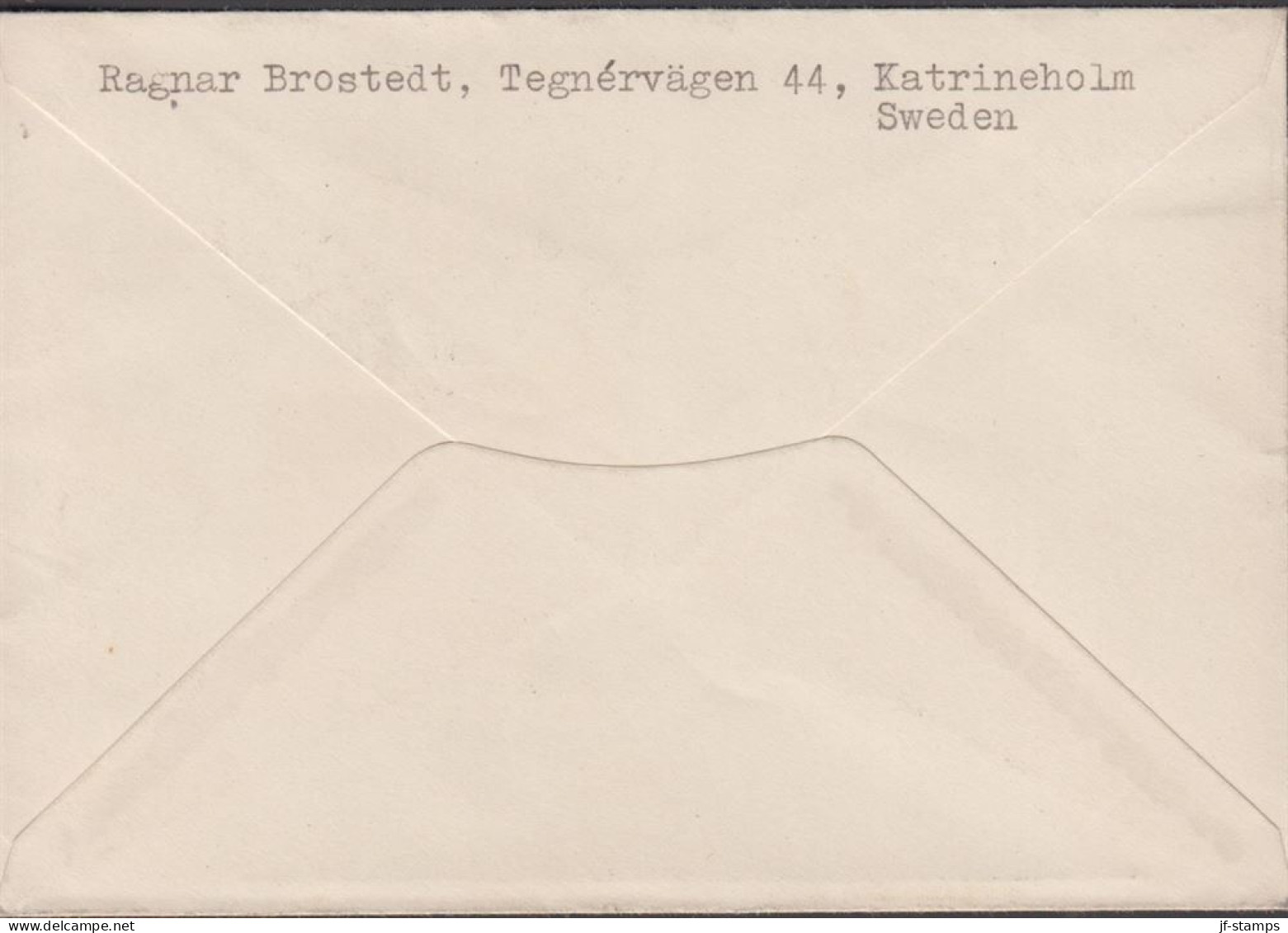 1946. SVERIGE. Fine Small LUFTPOST Cover To Buenos Aires With 40 öre TEGNER Cancelled FIRST S... (Michel 324) - JF444806 - Lettres & Documents