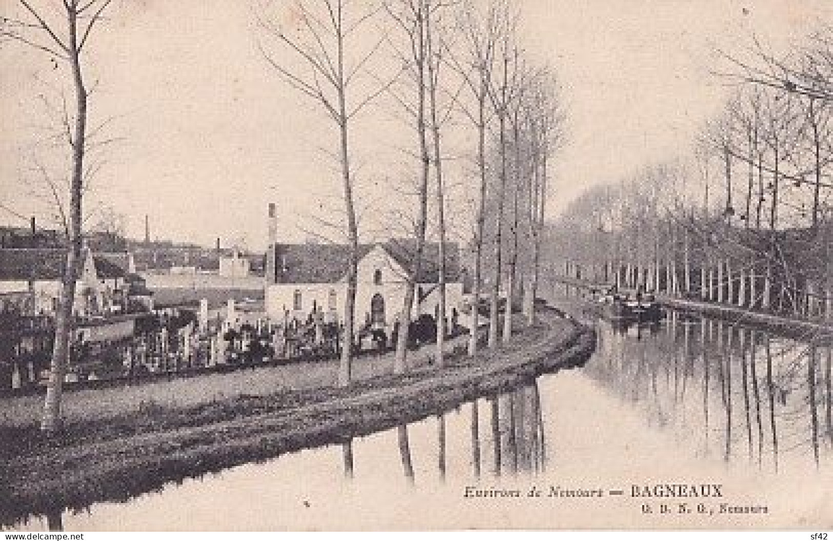 ENVIRONS DE NEMOURS                     BAGNEAUX                  PENICHE EN PP - Bagneaux Sur Loing