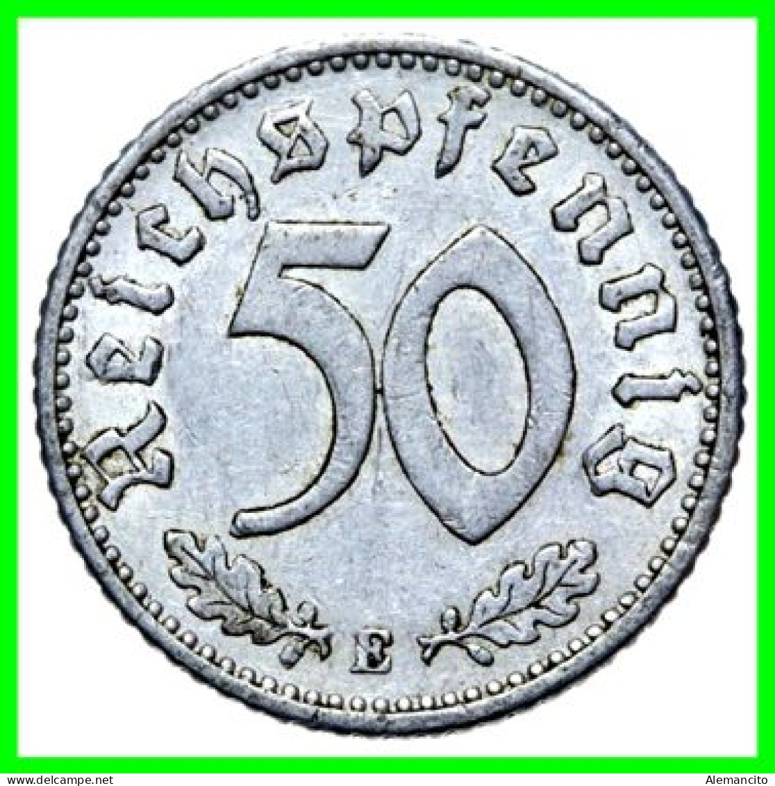 GERMANY - ALEMANIA DEUTFCHES REICH SERIE DE 7 MONEDAS DE 0.50 REICHSPFENNIG AÑO 1939 – KM 96 ( SERIE COMPLETA 7 CECAS ) - 50 Reichspfennig