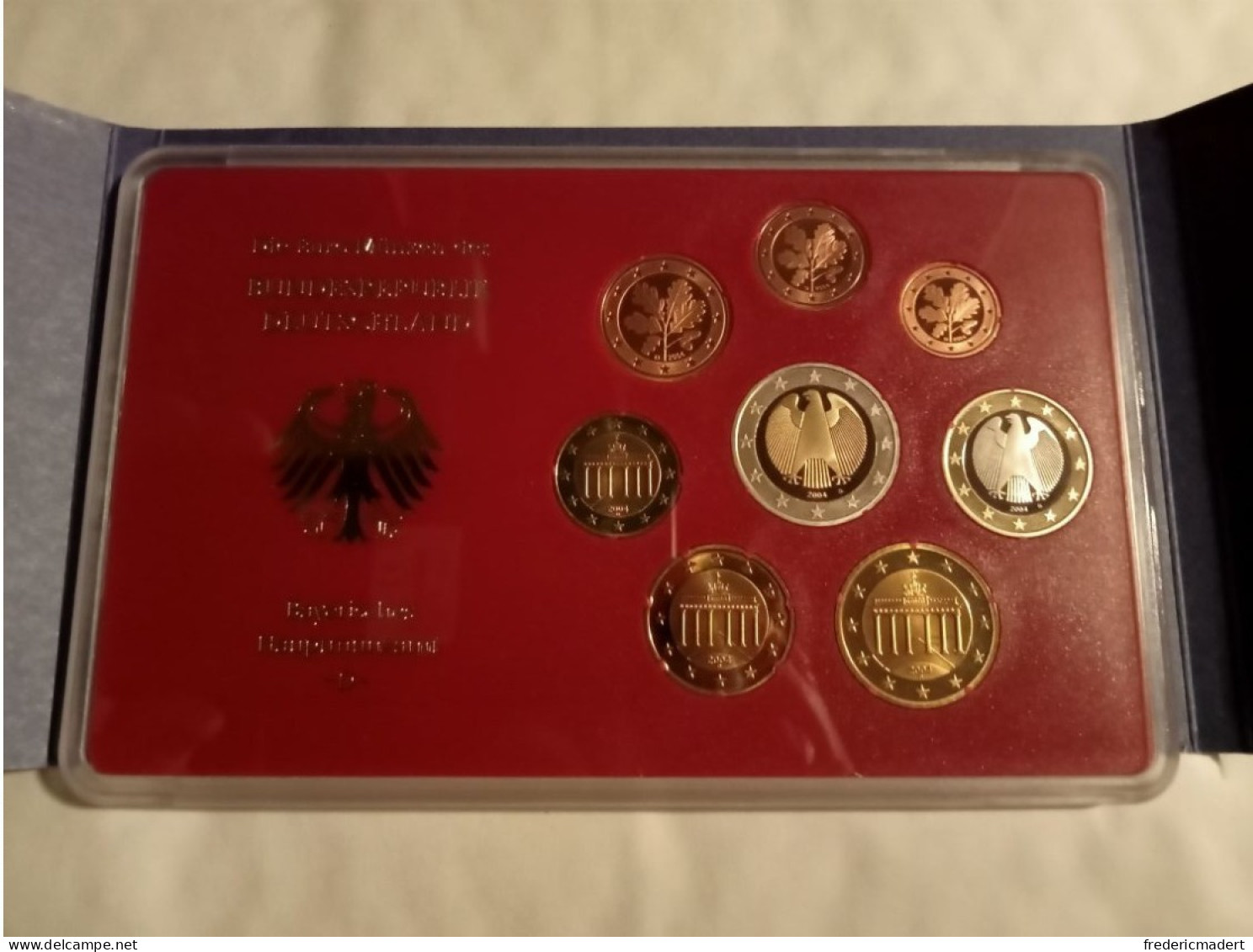 Plaquette Euro-Münzen Bundesepublik Deutschland - Coffret München D 2004 - Verzamelingen