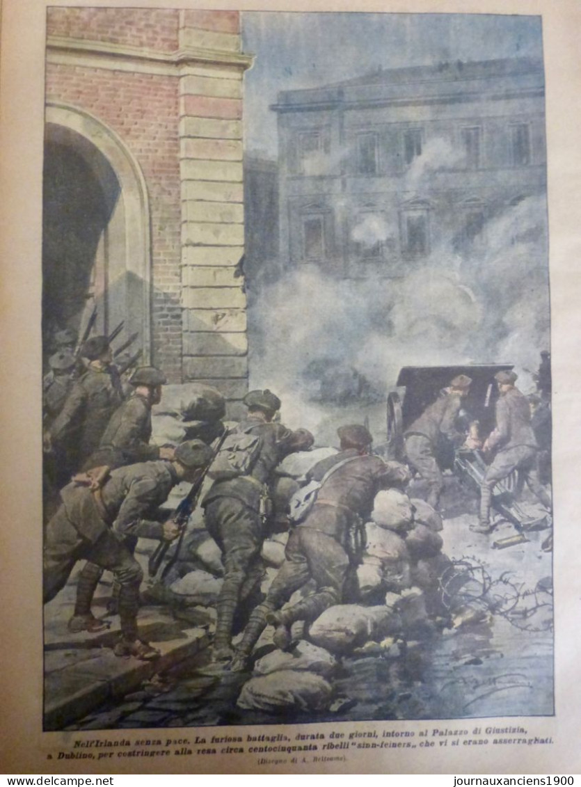 1922 BELFAST DUBLIN BATAILLE REBELLE SINN FEINERS PALAIS JUSTICE 1 JOURNAL ANCIEN - Unclassified