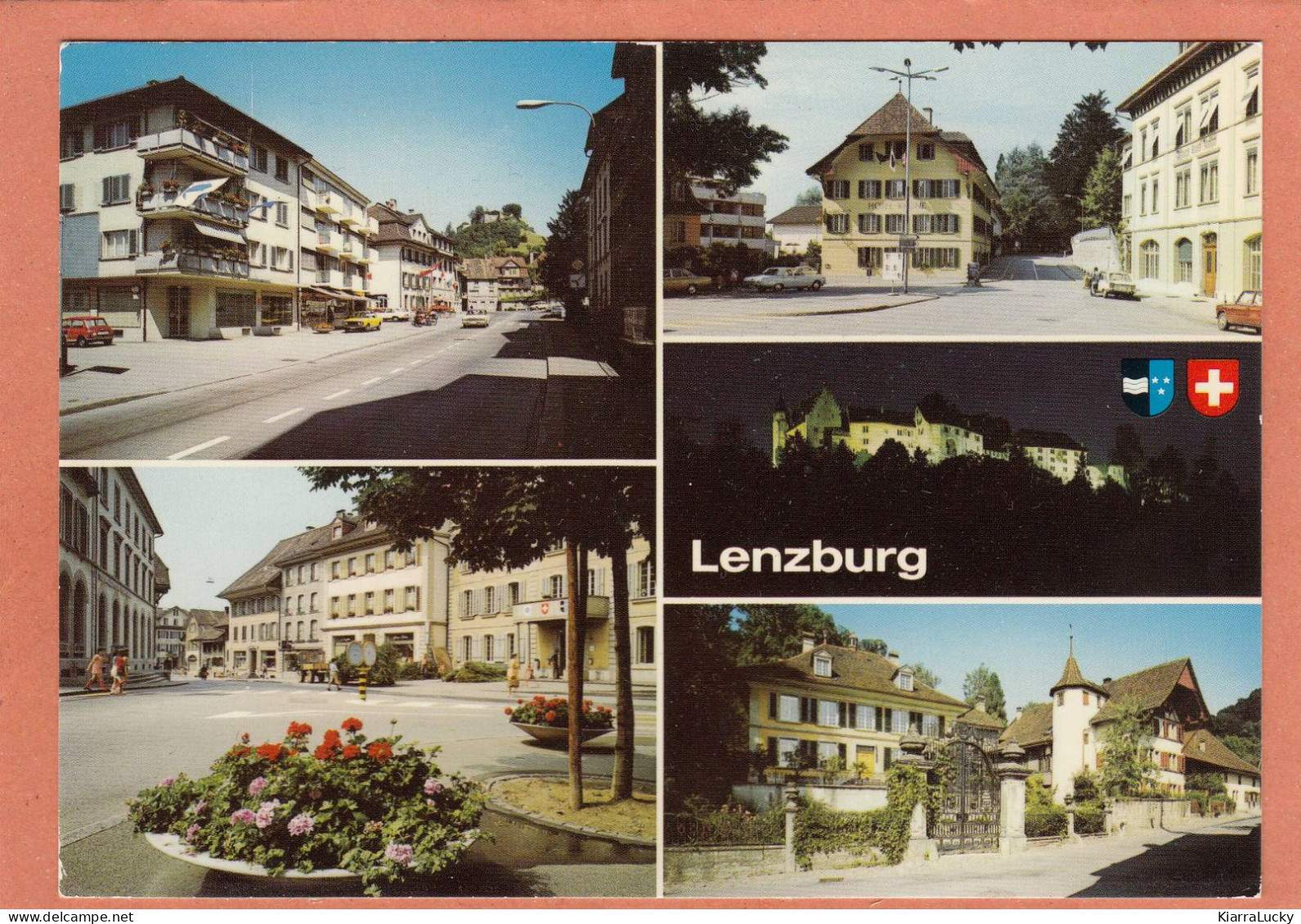 LENZBURG - ARGOVIE - MULTIVUES + BLASON - ECRITE - Lenzburg