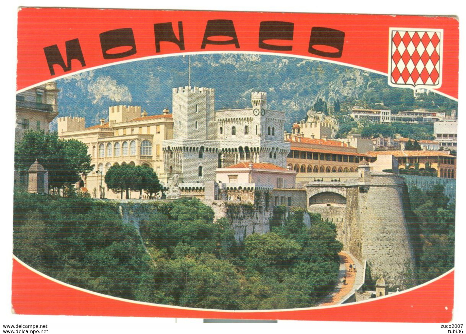 MONACO-FRANCIA, AFFRANCATURA MISTA 140+120 - 1980- POSTE CANNES TARGHETTA - RICCIONE(ITALIA)- MONACO LE PALAIS PRINCIER - Briefe U. Dokumente