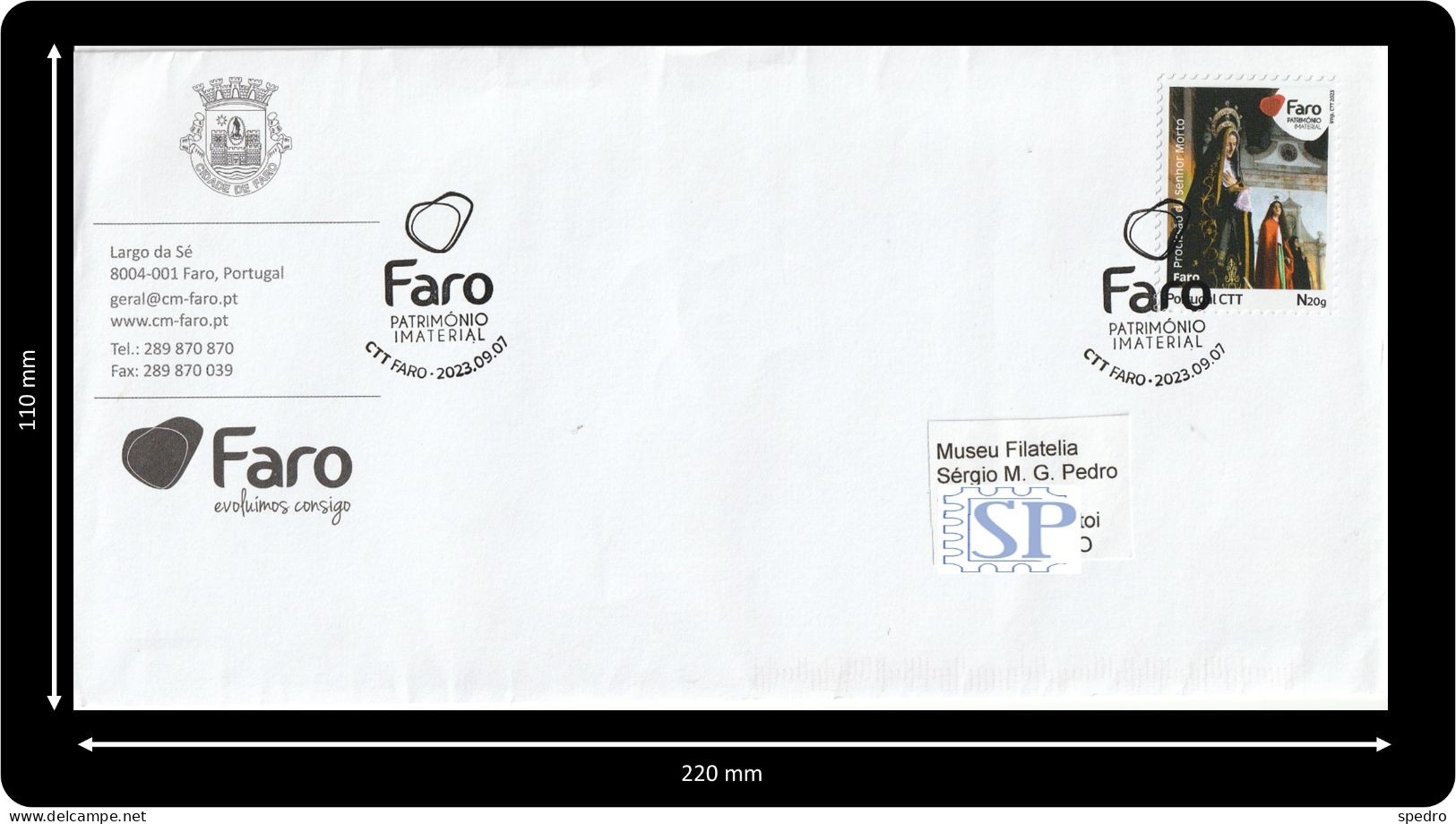 Portugal 2023 Faro Património Imaterial Festas Do Concelho De Faro Procissão Do Senhor Morto Algarve - Postmark Collection