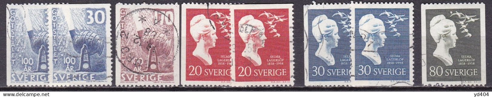 SE182C – SUEDE – SWEDEN – 1958 YEAR SET –– Y&T 432/36 USED 5,50 € - Oblitérés