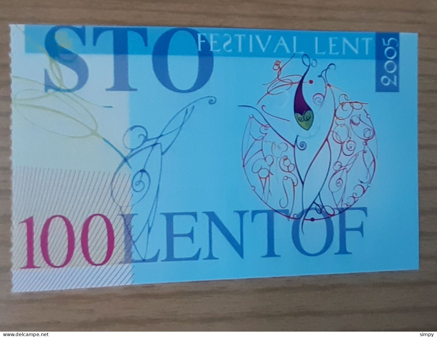 SLOVENIA 100 Lentof 2005 LENT Festival Maribor Coupon Bon Voucher UNC - Slovénie