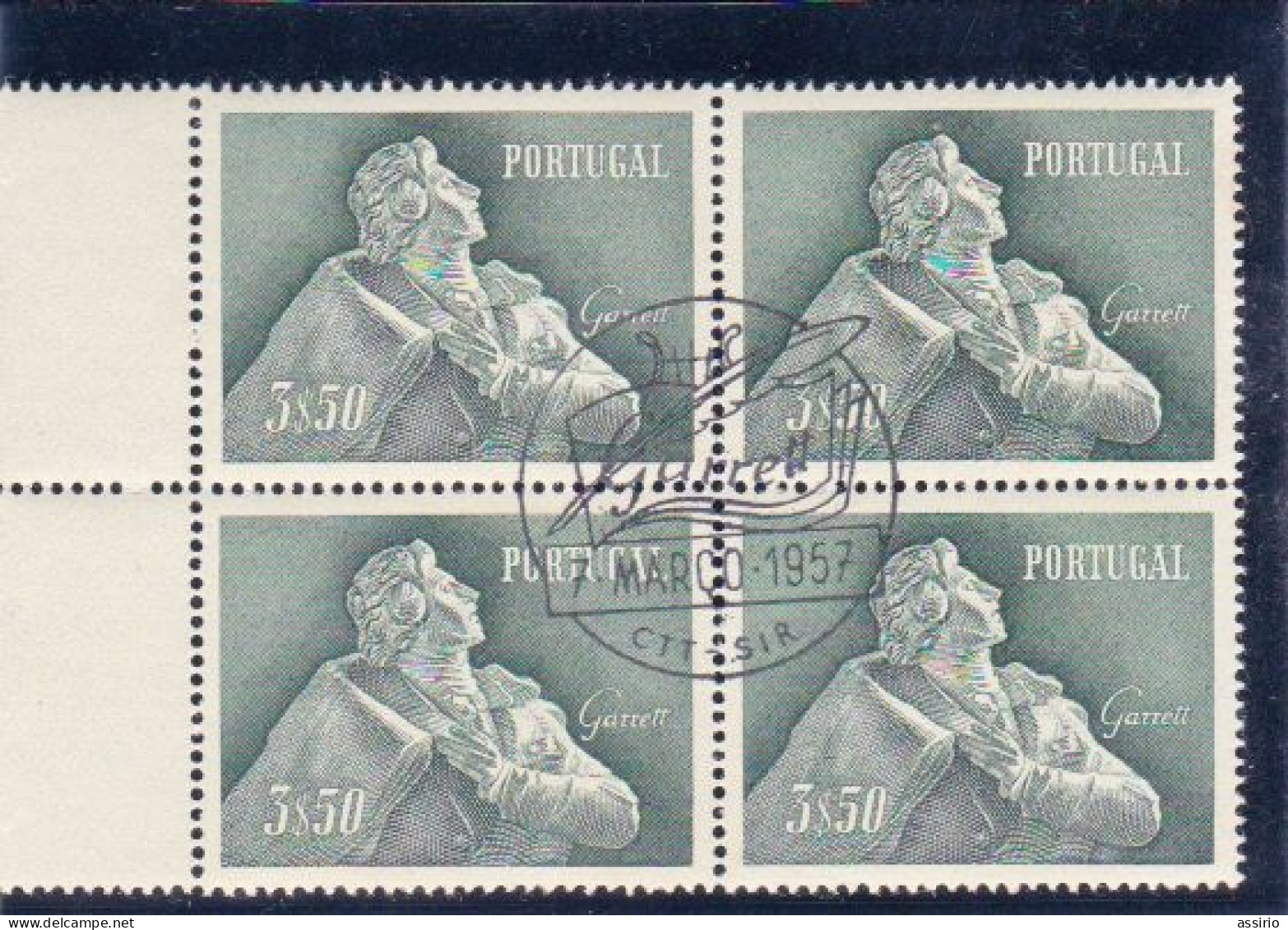 Portugal -4  Quadras  1957  Almeida Garrett - Postmark Collection
