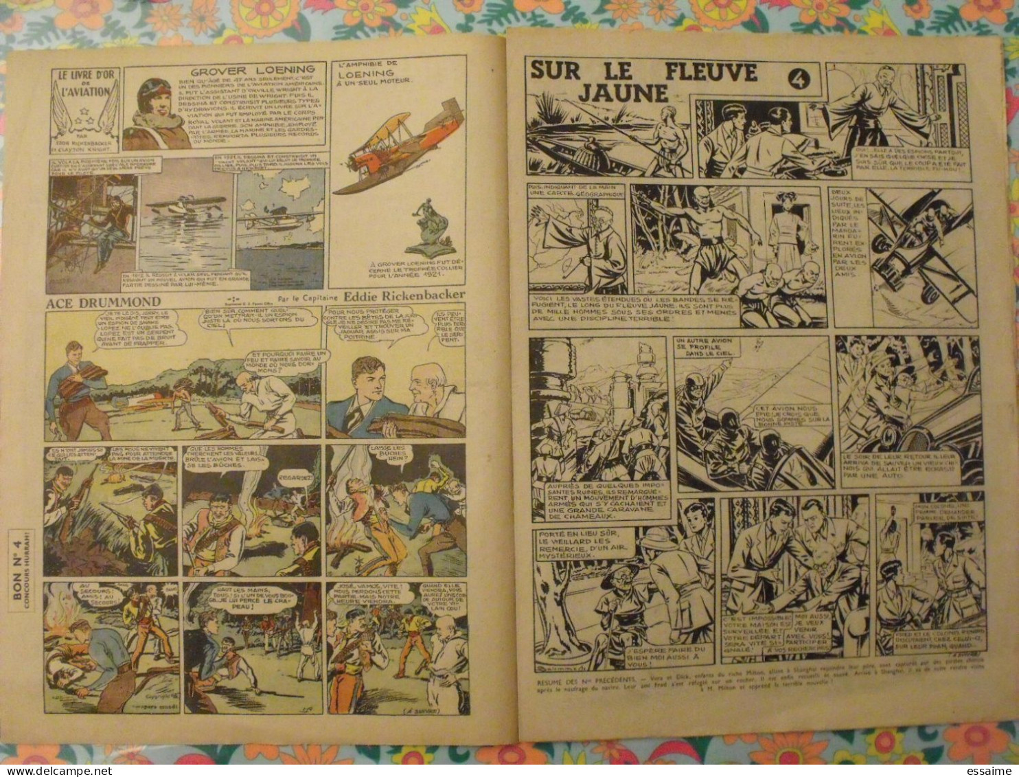 5 n° de Hurrah ! de 1936. Brick Bradford, dick l'intrépide, le roi de la police montée. A redécouvrir