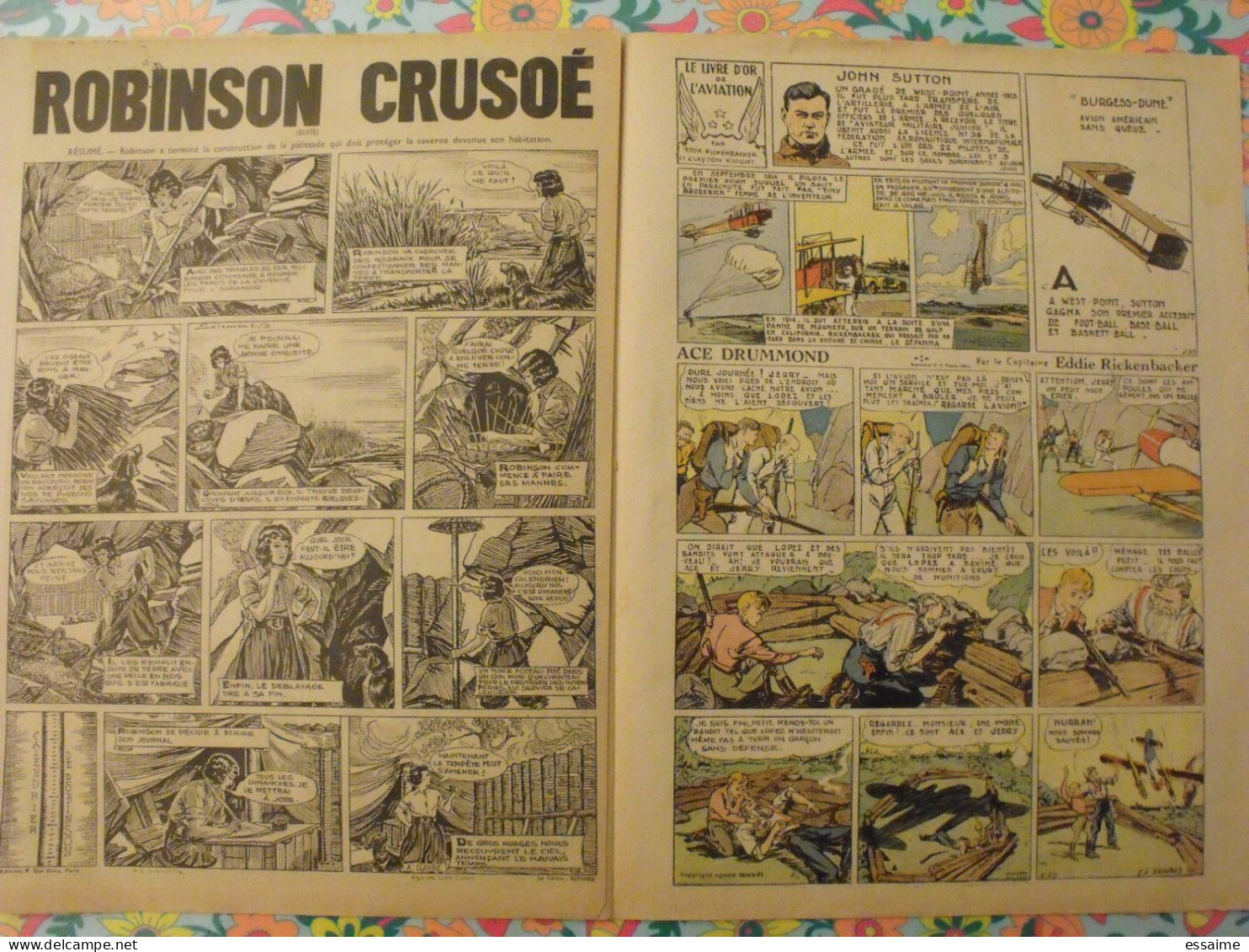 5 n° de Hurrah ! de 1936. Brick Bradford, dick l'intrépide, le roi de la police montée. A redécouvrir