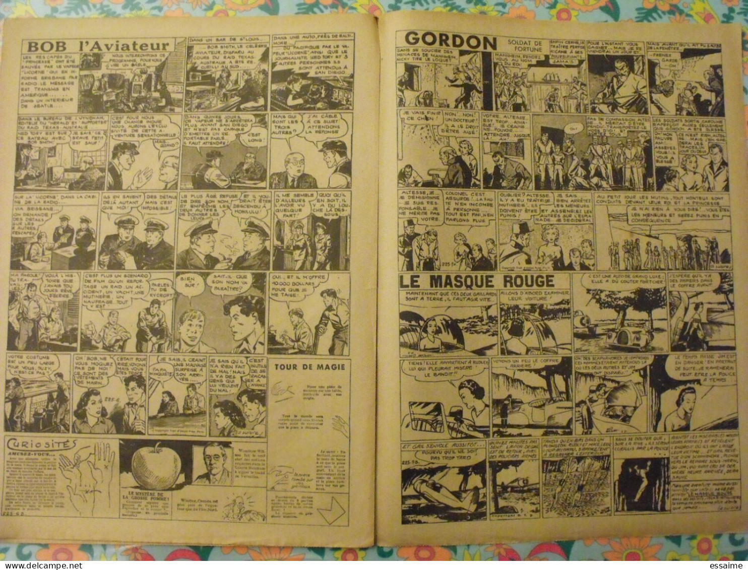 5 n° de Hurrah ! de 1939. Brick Bradford, Tarzan, le roi de la police montée, gordon. A redécouvrir