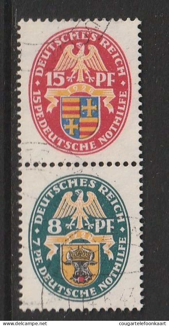 Nothilfe 1928, Combinatie S 52, Gestempelt, 30€ Kat. - Carnets & Se-tenant