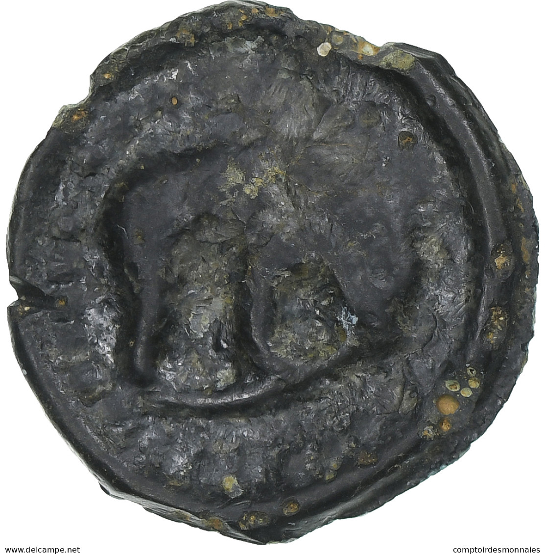 Rèmes, Potin Au Bucrane, 1st Century BC, TB+, Bronze, Delestrée:221 - Gauloises