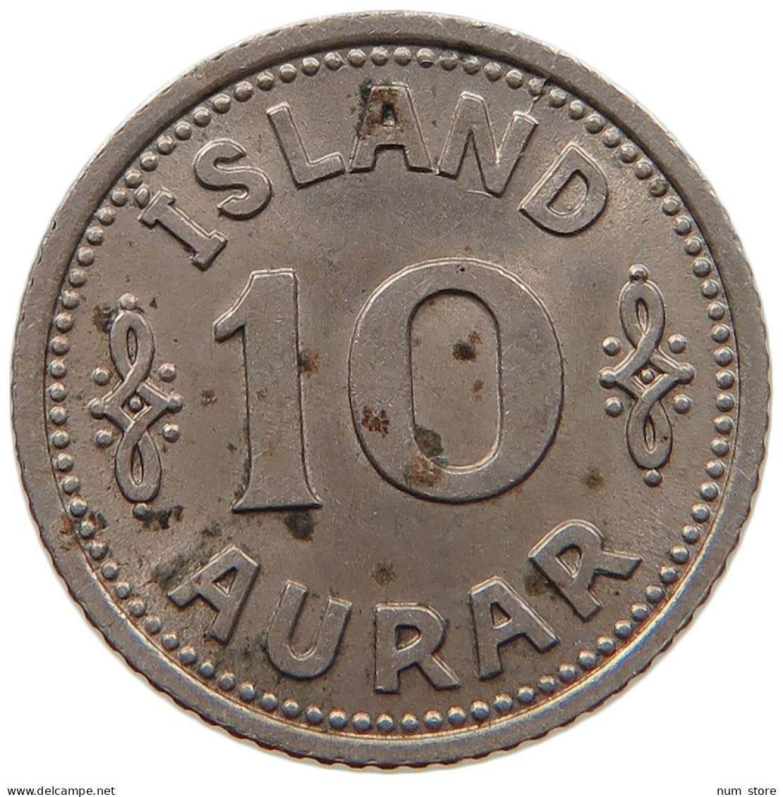 ICELAND 10 AURAR 1940  #MA 064713 - Island