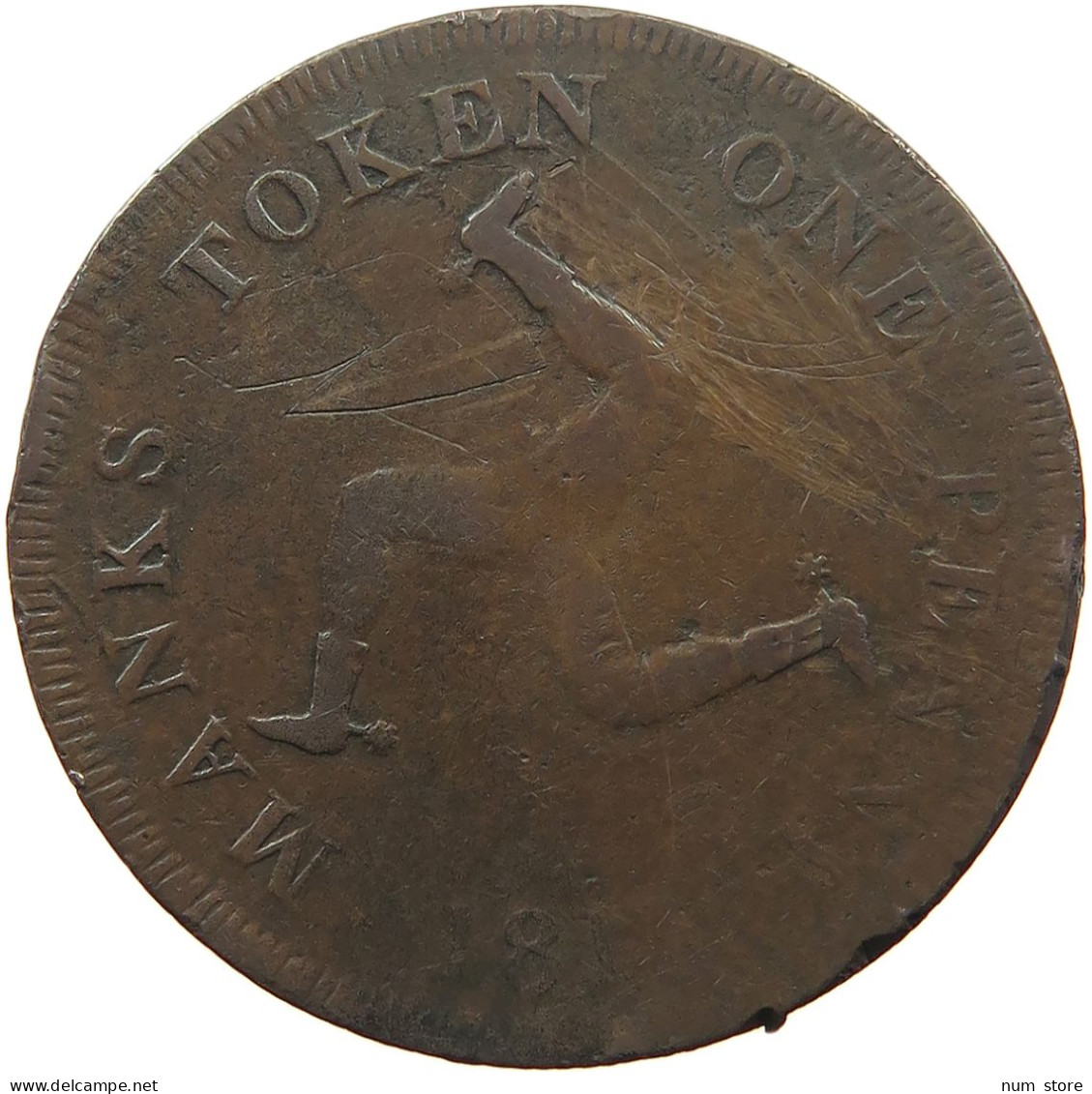 ISLE OF MAN PENCE 1811 GEORGE III. 1760-1820 #MA 025022 - Isle Of Man