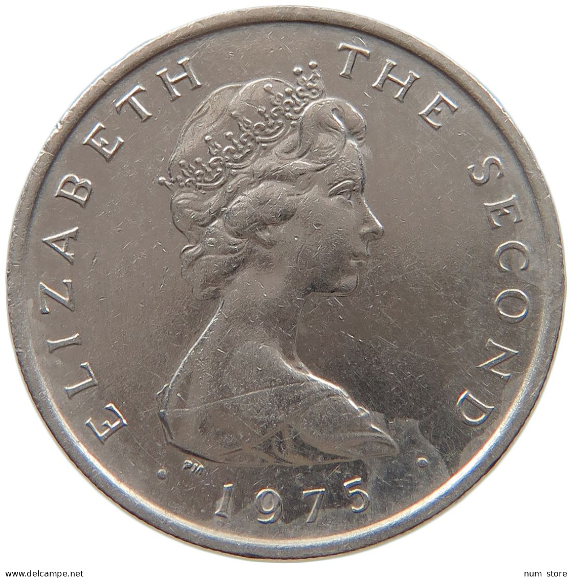 ISLE OF MAN 5 PENCE 1975 ELIZABETH II. (1952-) #MA 064983 - Isle Of Man