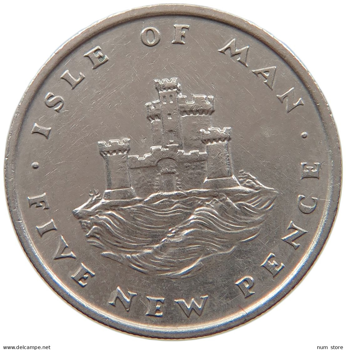 ISLE OF MAN 5 PENCE 1975 ELIZABETH II. (1952-) #MA 064983 - Isle Of Man