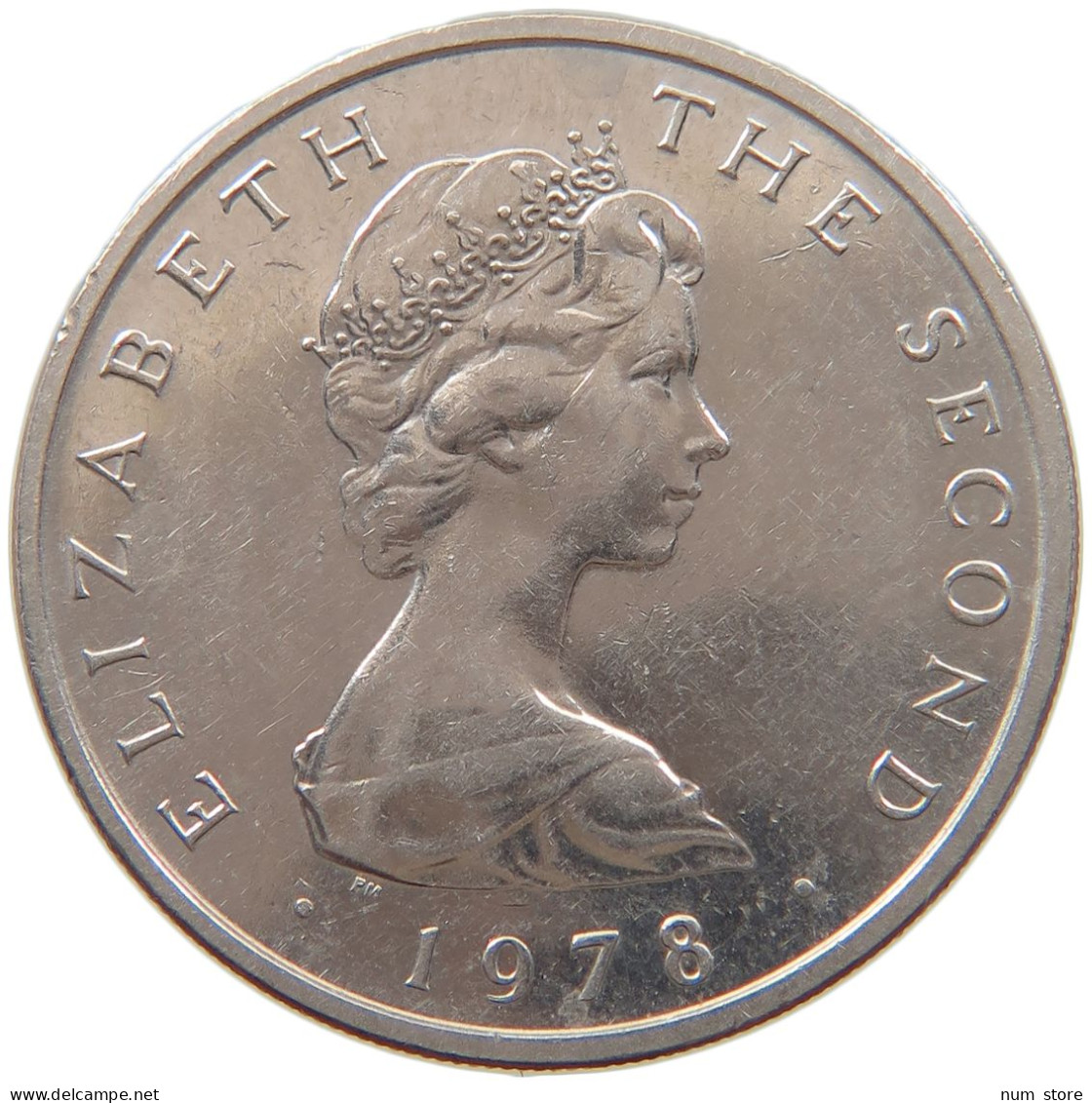 ISLE OF MAN 10 PENCE 1978 ELIZABETH II. (1952-) #MA 064982 - Isle Of Man