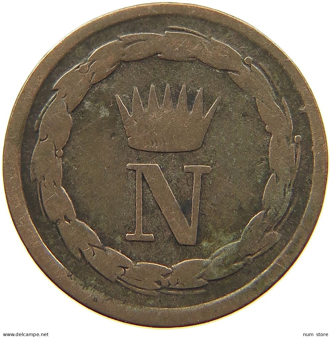 ITALY STATES NAPOLEON I. 10 CENTESIMI 1810 M NAPOLEON I. (1804-1814, 1815) #MA 100817 - Napoléonniennes