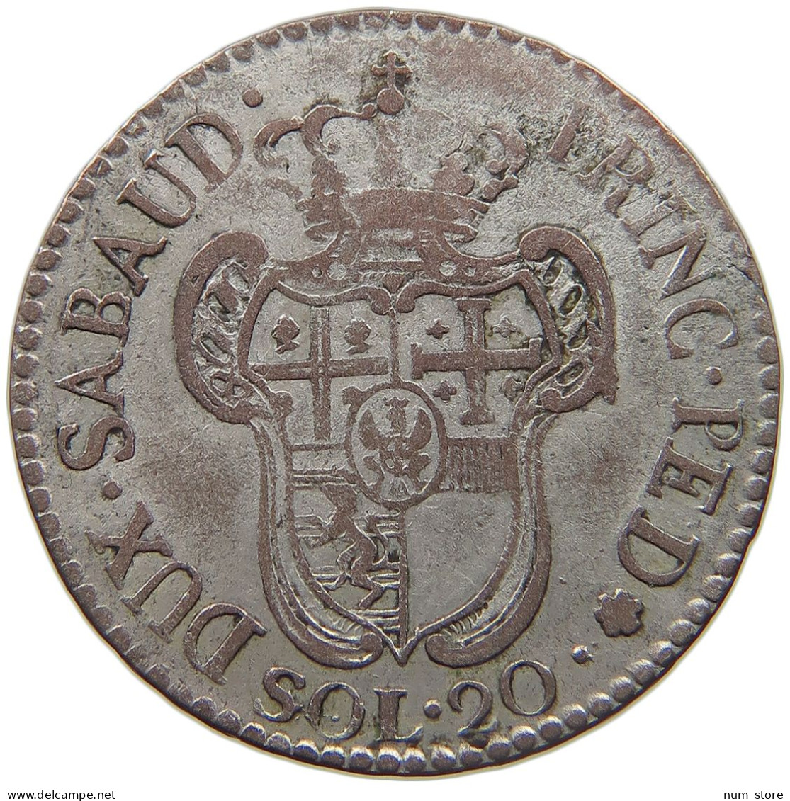 ITALY SARDINIA 20 SOLDI 1795 VITTORIO AMADEO III., 1773-1796. #MA 024503 - Piémont-Sardaigne-Savoie Italienne