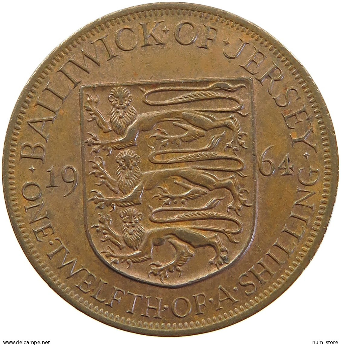 JERSEY 1/12 SHILLING 1964 ELIZABETH II. (1952-) #MA 064931 - Jersey