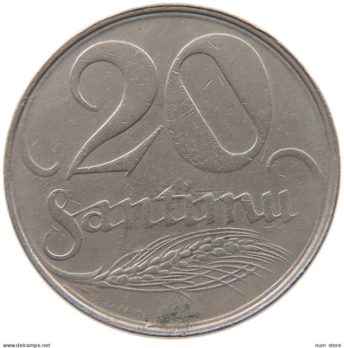 LATVIA 20 SANTIMU 1922  #MA 099781 - Letland