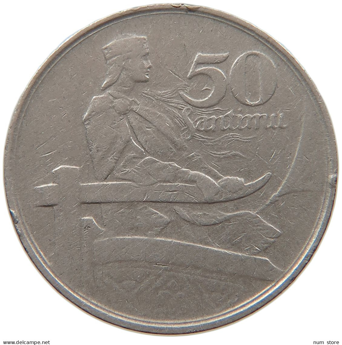 LATVIA 50 SANTIMU 1922  #MA 062998 - Letland