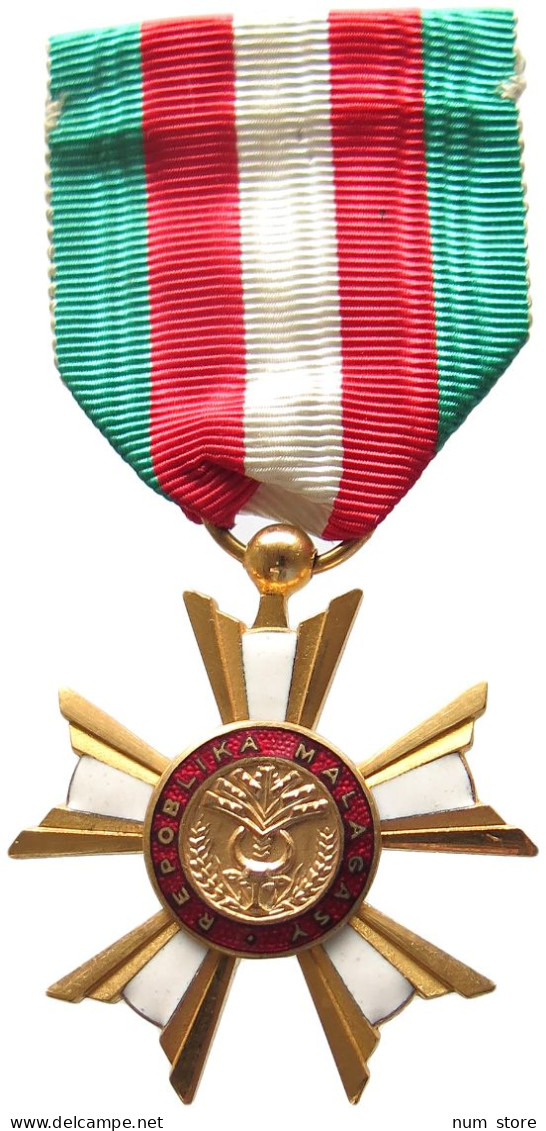 MADAGASCAR ORDEN 1958 NATIONAL ORDER OF THE REPUBLIC OF MADAGASCAR, FIRST REPUBLIC, KNIGHT #MA 020405 - Madagaskar