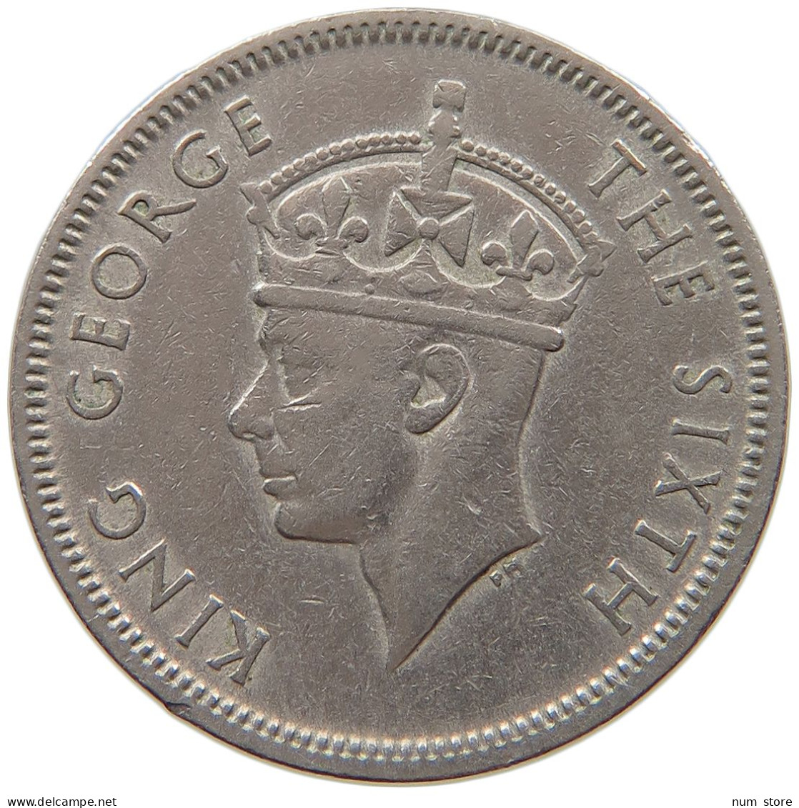 MAURITIUS 1/2 RUPEE 1950 GEORGE VI. (1936-1952) #MA 065870 - Mauritius